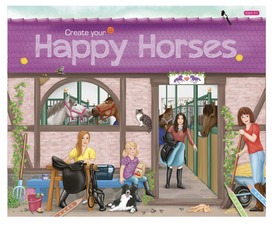H.D. Happy Horses Sticker Pad