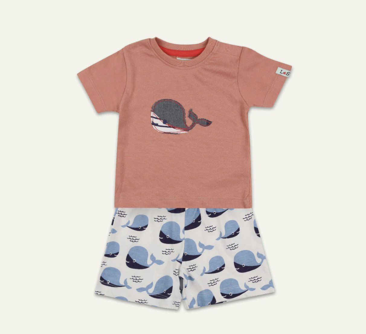 Whales Jersey Short Set