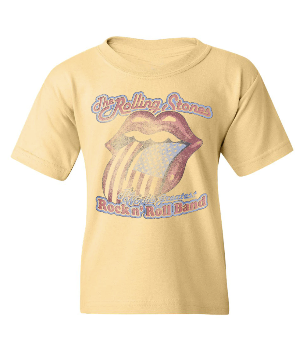 Children's Rolling Stones World's Greatest Band Yellow Tee