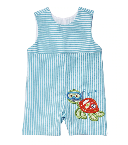 Turtle Applique Overall