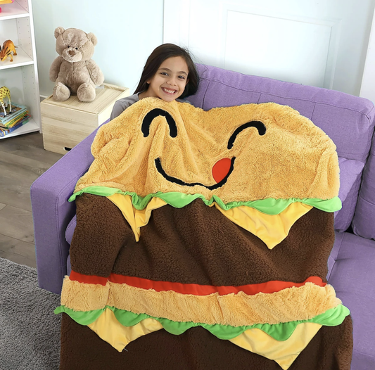 Plush Blanket Cheeseburger