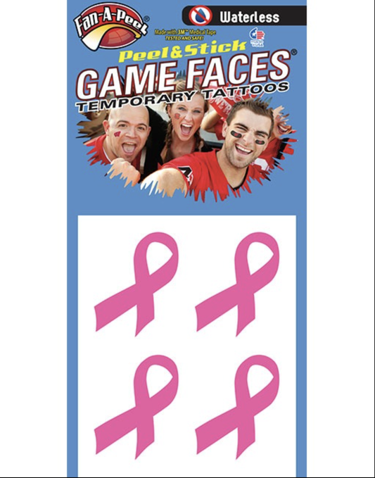 Pink Cause Ribbon Game Faces