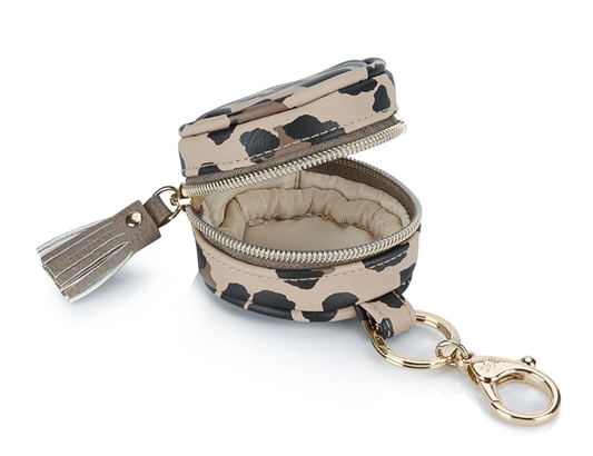 Leopard Diaper Bag Charm Pod Keychain