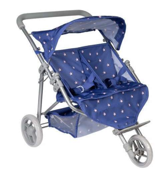 Starry Night Twin Jogger Stroller