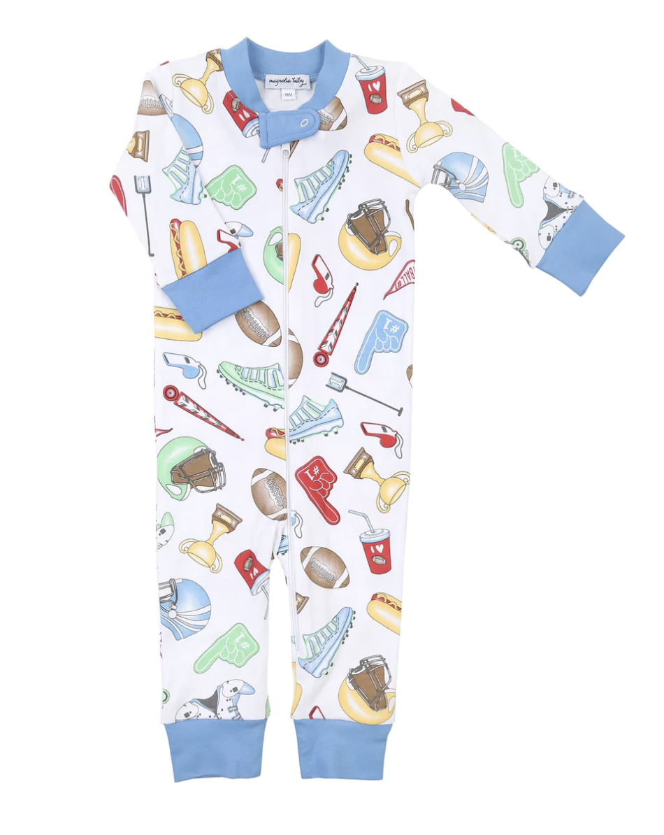 Friday Night Lights Blue Zipper PJ