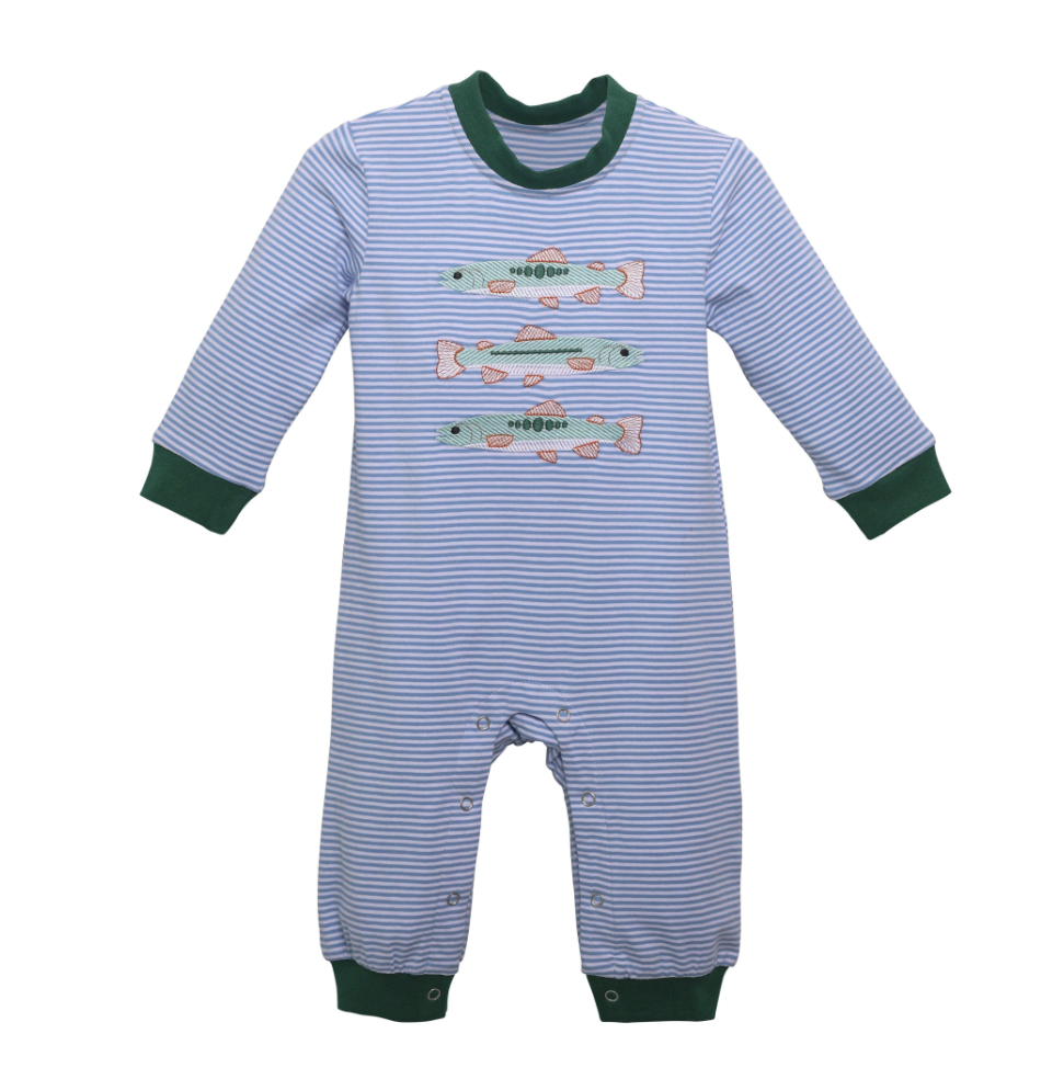 Gone Fishing Boys Romper