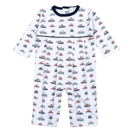 Cars and Dogs Pima Romper