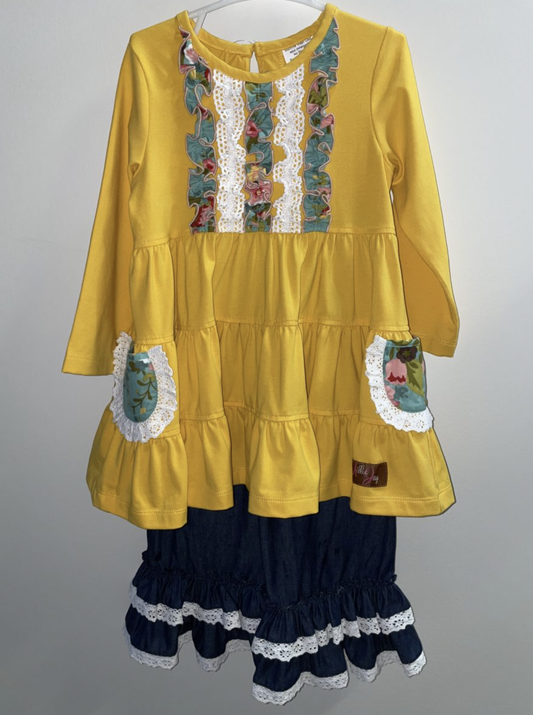 Rosie Posie Ruffle Pant Set