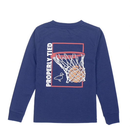 PT Swoosh LS Tee River Blue