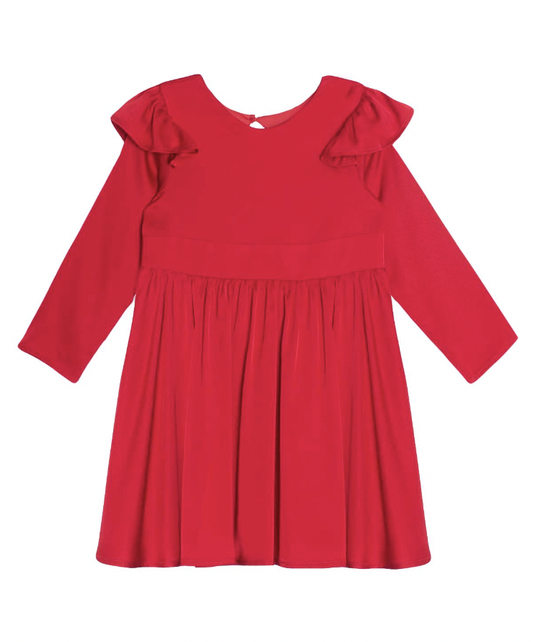 Sweet Scarlett Charmeuse Dress Red