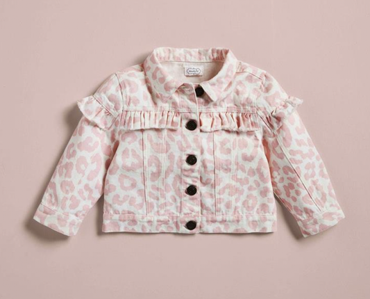 Pink Leopard Ruffle Jacket