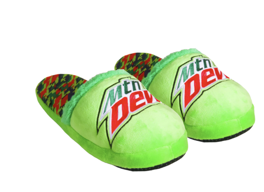 Mountain Dew Camo Slippers