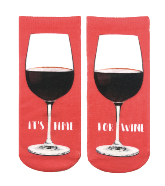 It's Time For Wine Ankle Sock