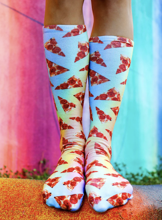 Pizza Slices Knee High Socks