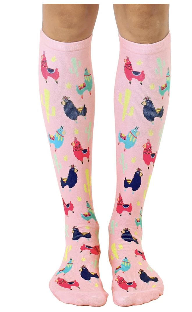 Llama Knee High Socks