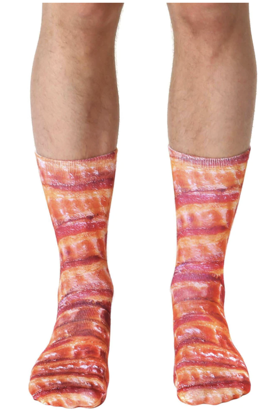 Bacon Crew Socks