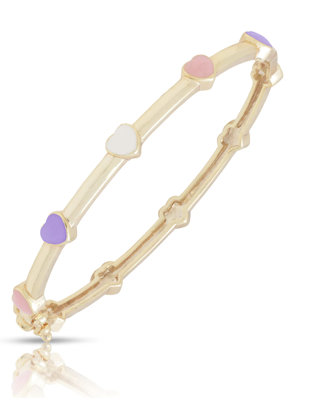 Multi Color Heart Station Bangle