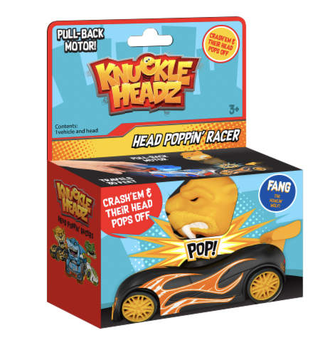 Knuckle Headz Head Poppin' Racers Saber Tooth