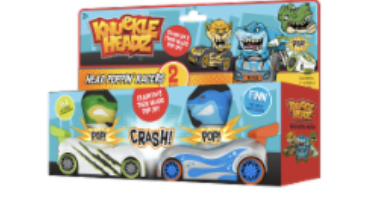 Knuckle Headz 2PK T-Rex VS. Shark