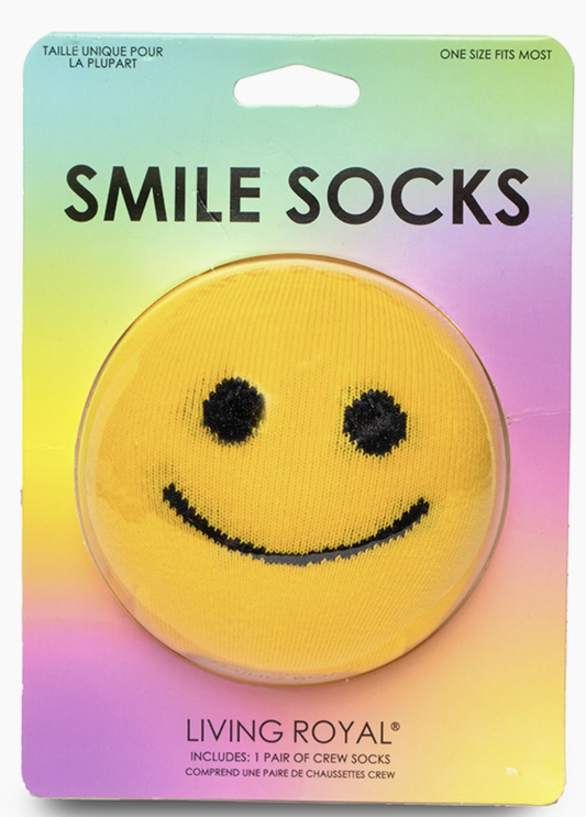 Smile 3D Crew Socks