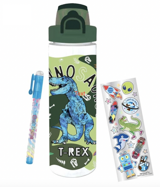 Dinosaur Pop-Open Water Bottle