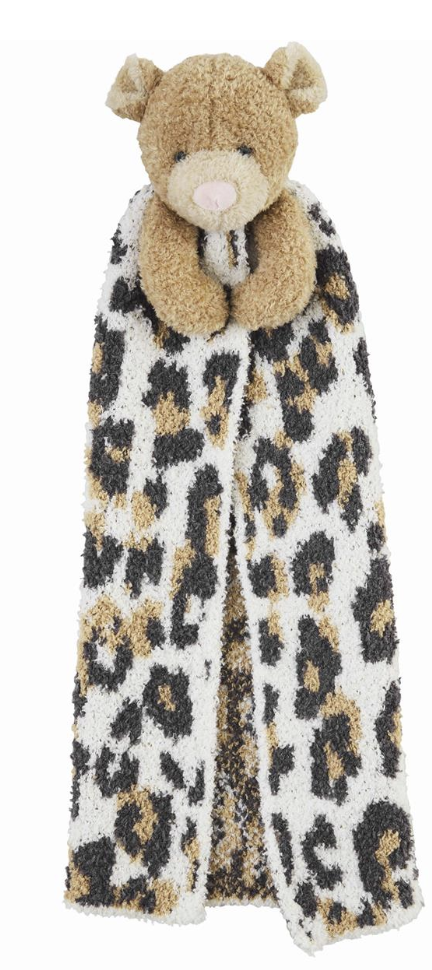 Brown Leopard Lovey Blanket