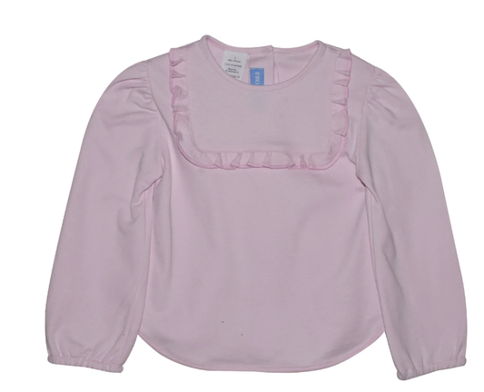 Pink Long Sleeve Knit Girls Blouse