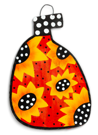 Reversible Sunflower & Pumpkin Door Hanger