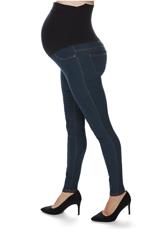 Denim Bamboo Blend Maternity Leggings