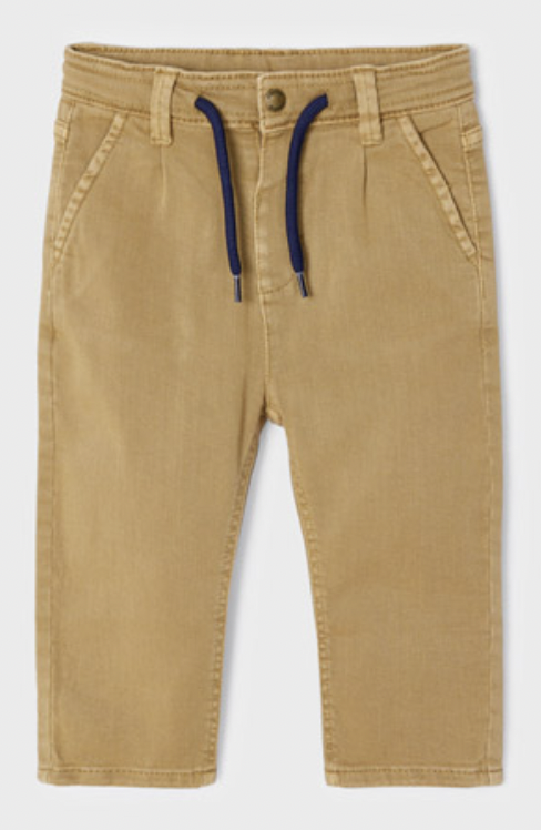 Almond Long Slouch Pants