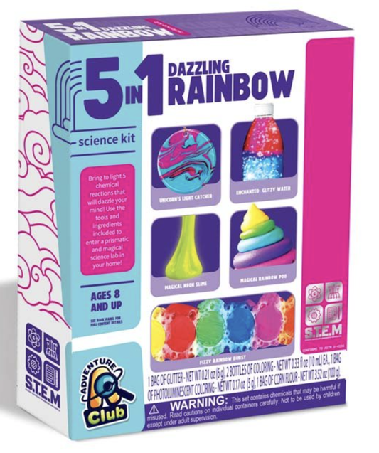 5 in 1 Dazzling Rainbow Experiments Kit