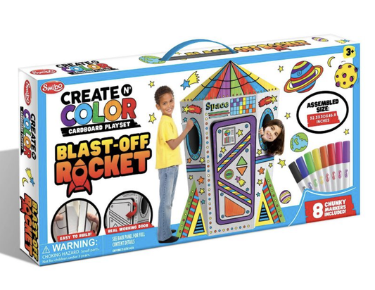 Create and Color Blast-Off Rocket