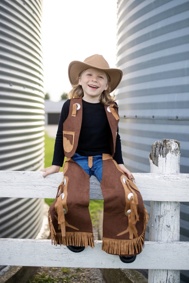 COWBOY VEST AND CHAPS