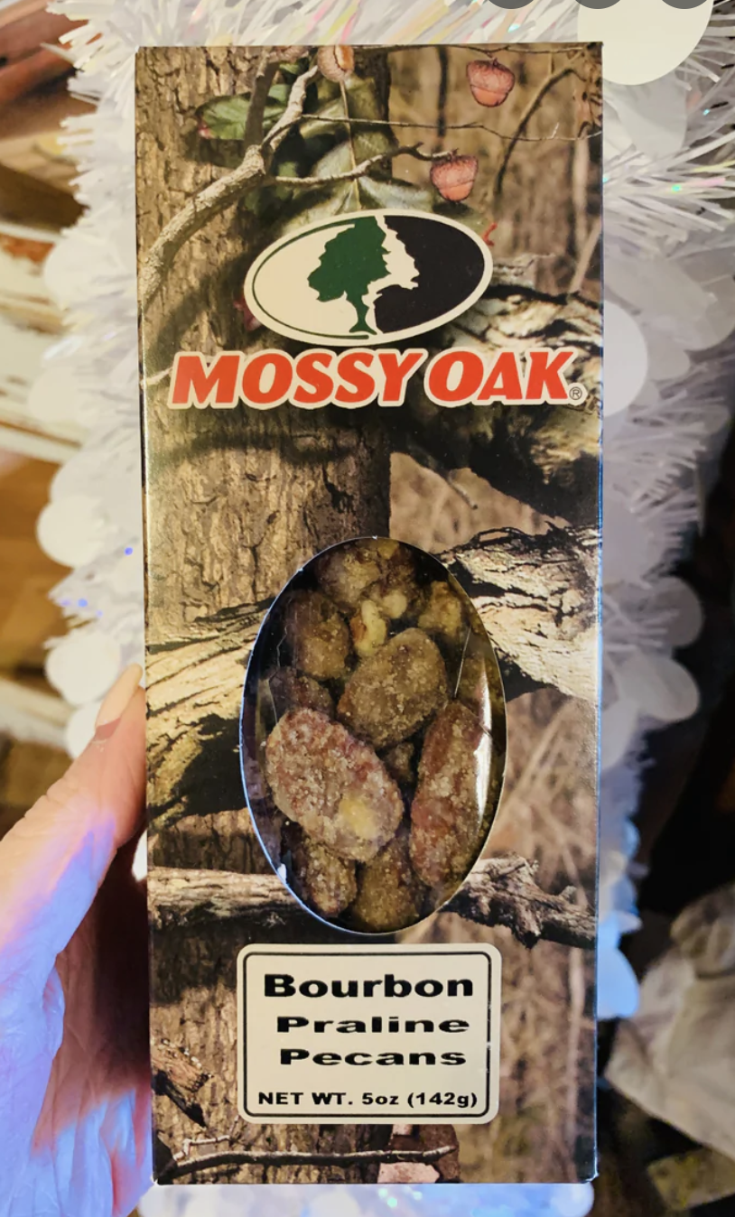 5oz Mossy Oak Bourbon Praline Pecans