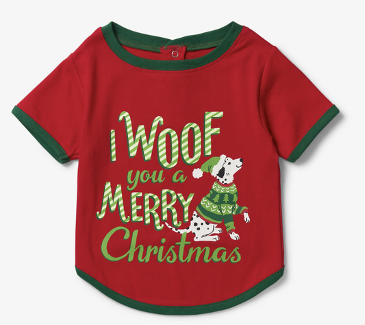 Woofing Christmas Dog Tee
