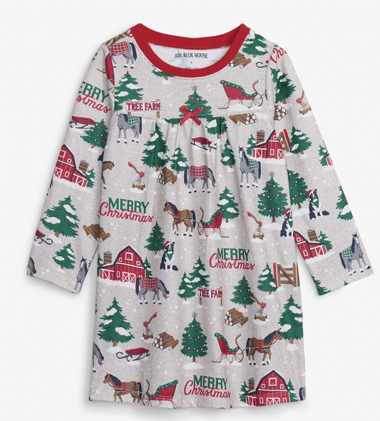 Country Christmas Kids Nightdress