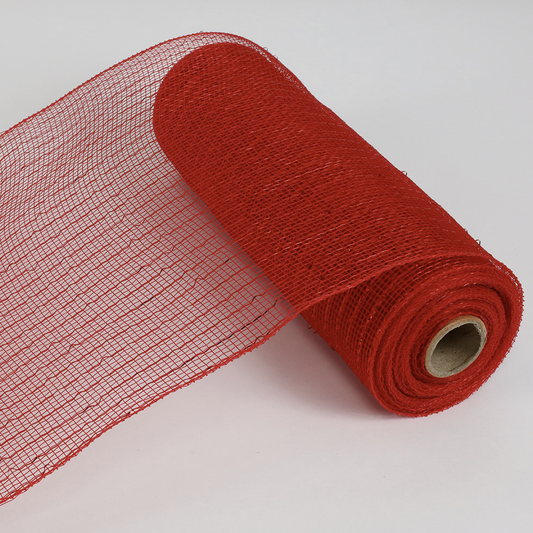 Red-Decorating  Metallic Mesh Ribbon