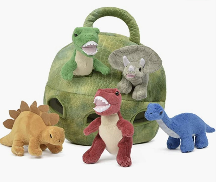 Plush Dinosaur House with Dinosaurs