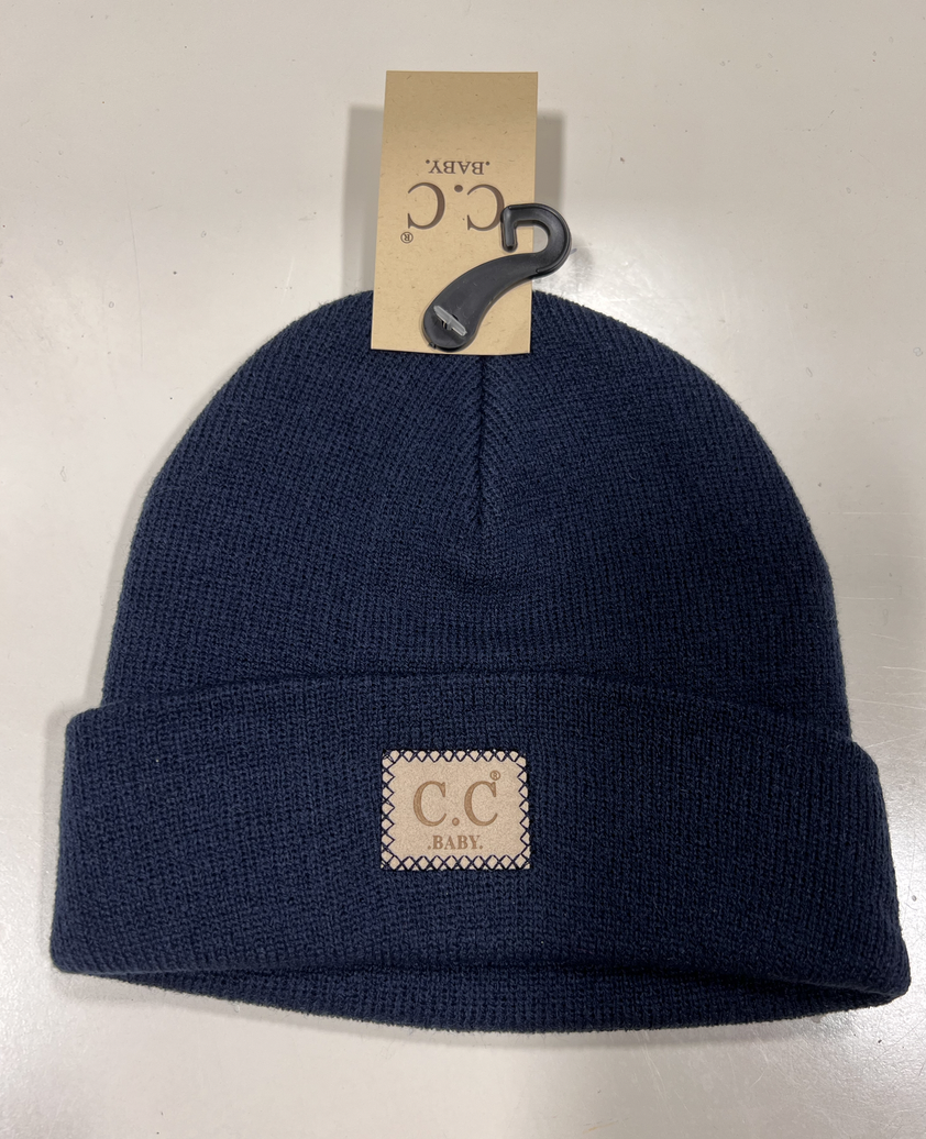 New Patch BABY Beanie Navy
