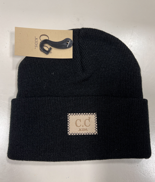 New Patch KIDS CC Beanie Black