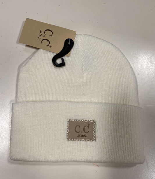 New Patch KIDS CC Beanie Ivory