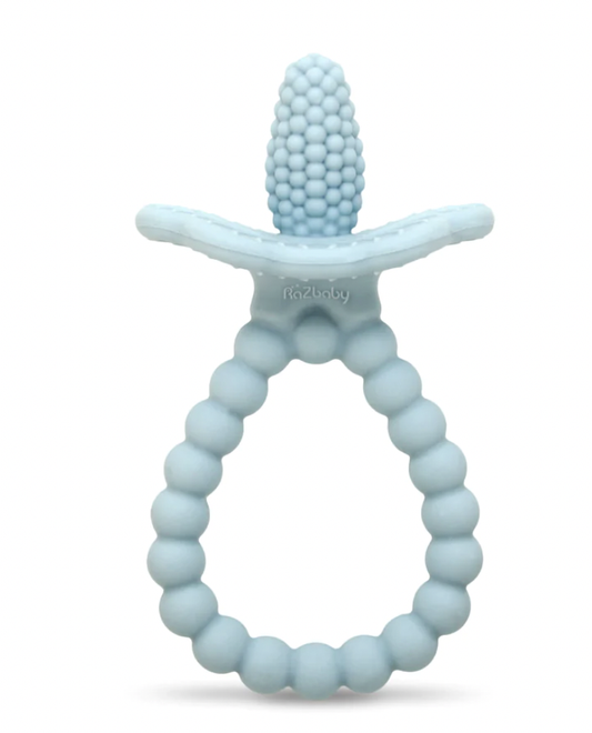 Blue Razberry Silicone Teether