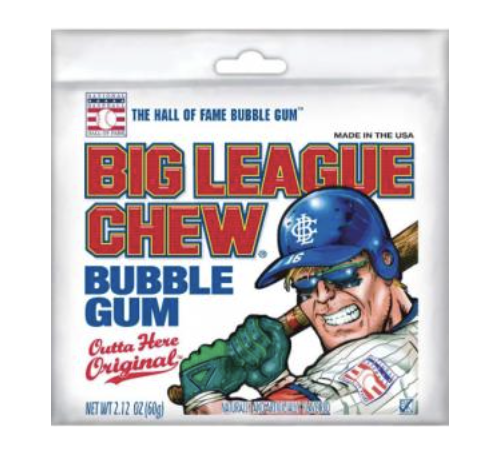 Big League Chew Outta Here Bubble Gum