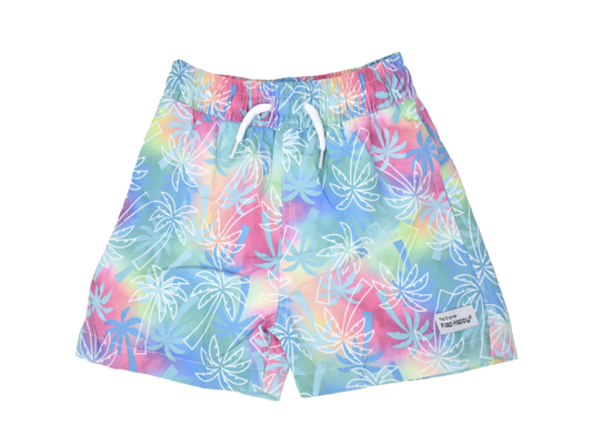 Wesley Swim Trunks Palm Paradise Blue