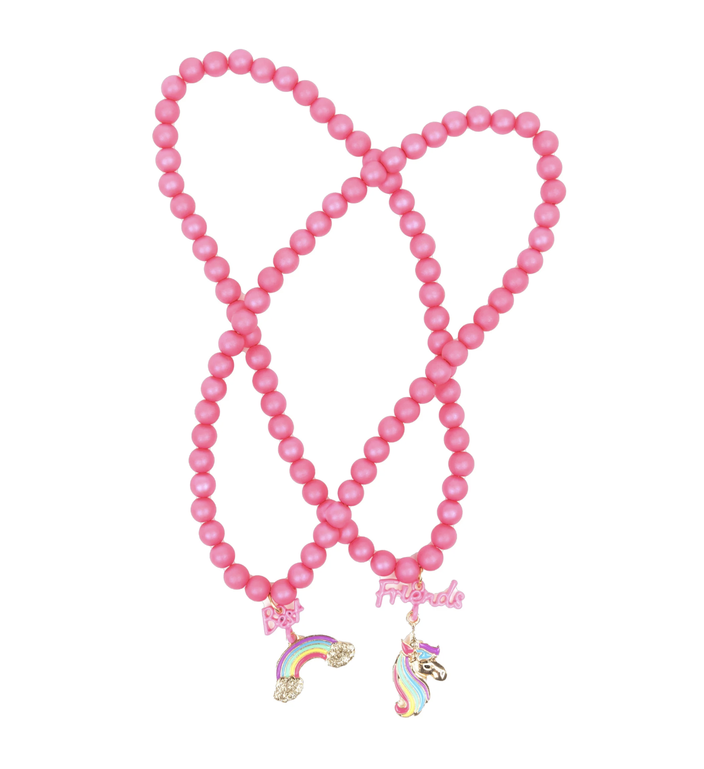 Best Friends Rainbow Unicorn Necklace Set