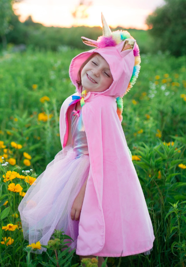 Toddler Unicorn Cape Pink