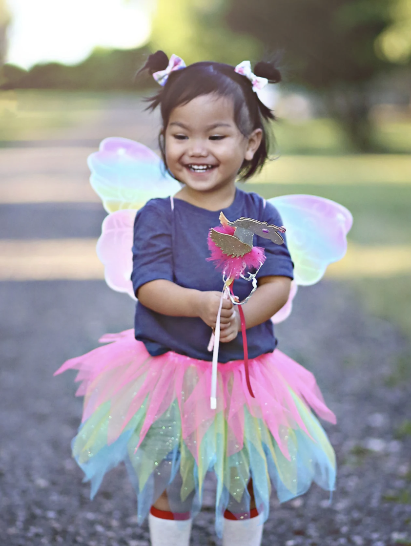 Neon Rainbow Skirt/Wings/Wand