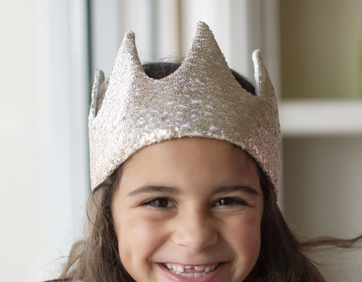 Gracious Gold Sequin Crown