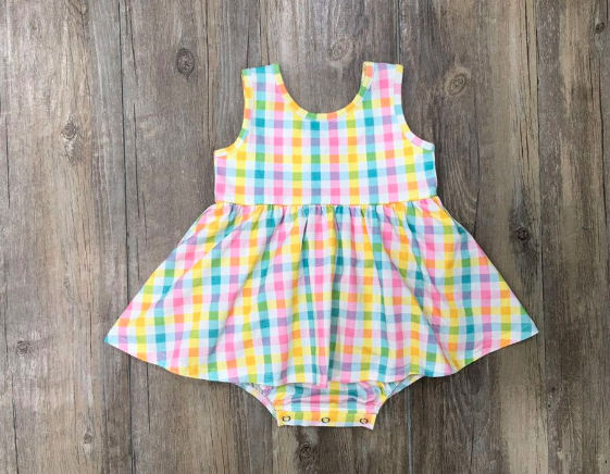 Serendipity Plaid Bubble Dress