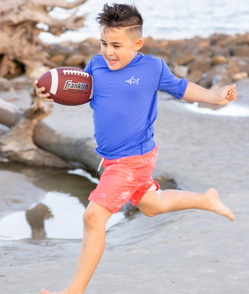 Tybee Short Sleeve Rashguard Offshore Blue